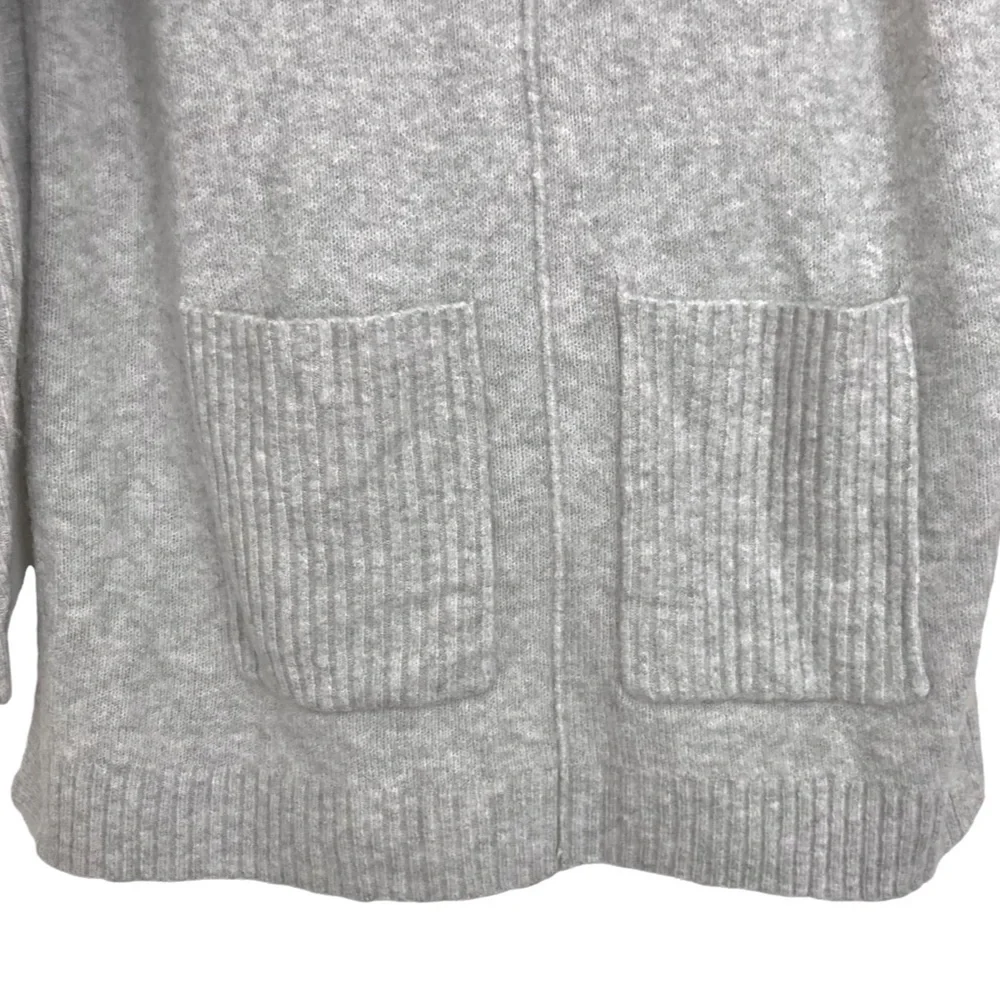SAKS FIFTH AVENUE Hooded Tunic Sweater XS Gray